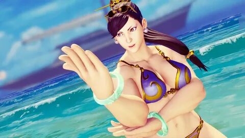 Street Fighter V - Chun Li Bikini Beach Party - YouTube