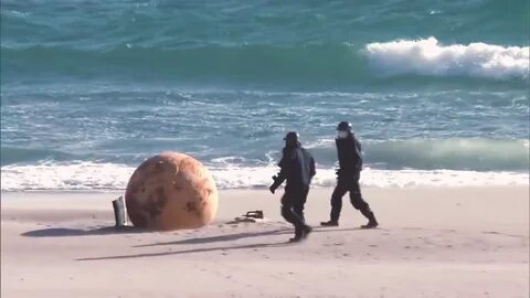Japan Baffled By Iron Ball Washed Up On Beach
