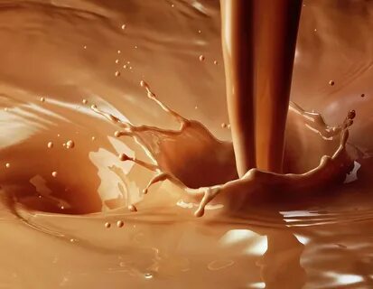 Chocolate Milk Pour And Splash by Jack Andersen