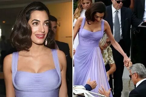 Amal Clooney steals the spotlight from George at the Venice 