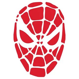 L 20 x 29cm Spiderman Mask Stencill Reusable Creepy Holiday 