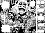 One Piece comic sketch, pirates, manga, Monkey D. Luffy, One