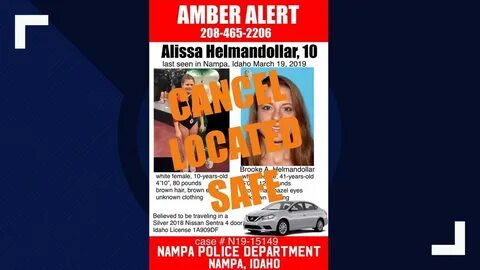 Amber Alert canceled, missing Idaho girl found safe 11alive.