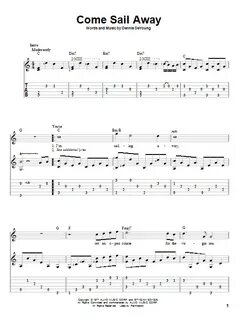 Come Sail Away Sheet Music - Undangan.org