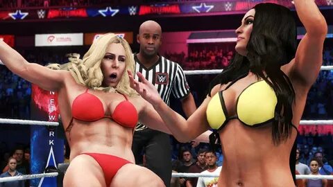 Nikki Bella vs. Charlotte Flair (WWE 2K20) - Bikini Girl Fig