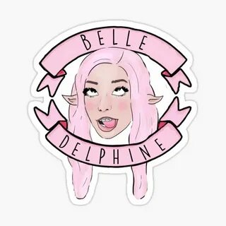 "Belle Delphine Memes" Sticker by Barnyardy Redbubble