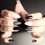 black, gray and long nails - image #3703259 on Favim.com