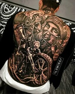 Harley Davidson Motorcycle Tattoo Biker tattoos, Tattoo stud