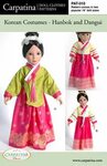 Korean Doll Clothes Sewing Pattern Multi-sized for 18'' Amer