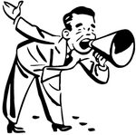 Library of man with megaphone free clip art royalty free dow