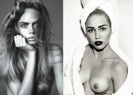 Cara Delevingne or Miley Cyrus CelebrityNipples - Viral Porn