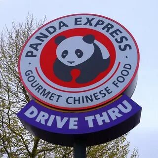 Panda Express Gourmet Chinese Food Sign This Panda Express. 