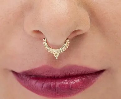 Indian Septum Ring Indian Nose Jewelry Septum Gold Septum Et