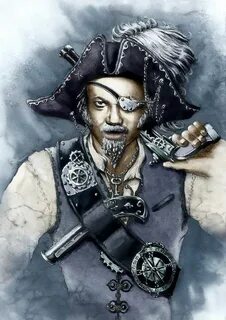 Steampunk Pirate by GrimDreamArt.deviantart.com on @DeviantA