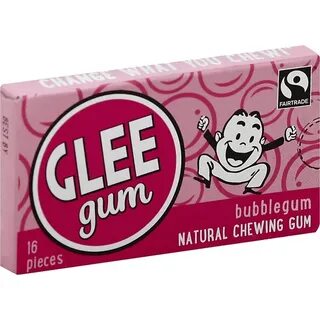 Glee Gum Chewing Gum, Natural, Bubblegum Chewing Gum Sun Fre