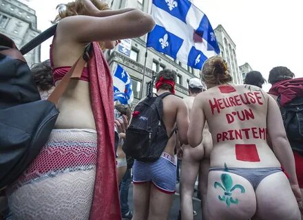 Montreal nude protests - Photo #28