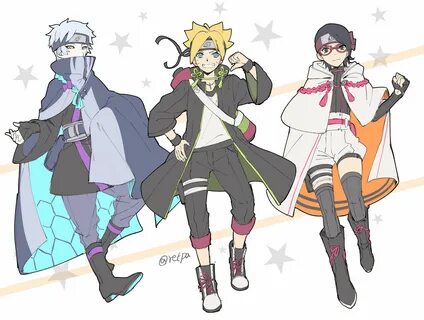 Mitsuki-boruto-sarada Team.7 Karakter fiksi, Karakter naruto