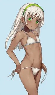 Safebooru - 1girl bangs bare arms bare shoulders bikini biki