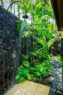 Outdoor Shower Gardens in Hawaii - Hawaii Real Estate Market
