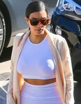 Kim Kardashian Braless and Nipples Poking - Pictures