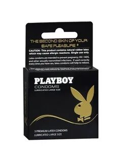 Playboy Condoms (3) Large Size - Love Factory
