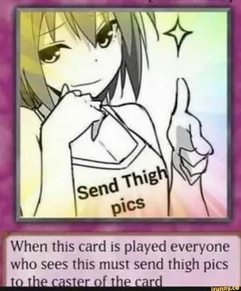 When this card is played everyone who sees this must send th