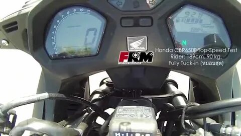 Honda CBR650F Top Speed Test by FRM - YouTube