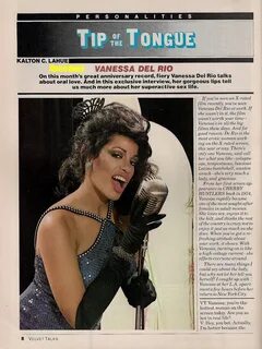 MotörDuley: Velvet Talks! March 1981, Vanessa Del Rio Interv