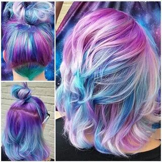 Pastel Galaxy hair Galaxy hair, Beautiful hair color, Bold h