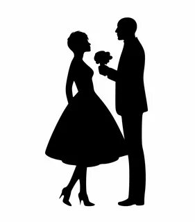 Free Images : silhouette, lovers, couple, flower, proposal, 