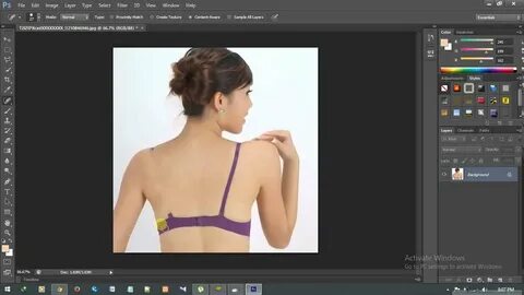 How to remove clothes from photo using Photoshop - YouTube