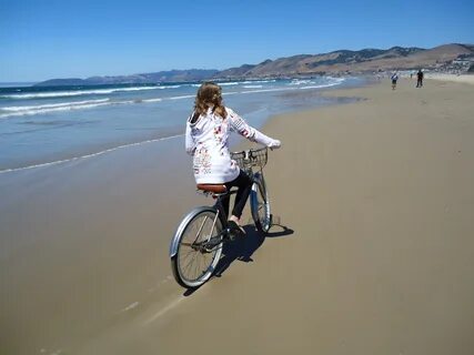 Free Images : beach, sea, coast, sand, bicycle, vehicle, ext