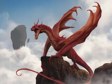 Red Dragon by he-burrows on DeviantArt Dragon artwork, Red d