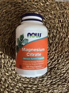 БАД Now Foods Цитрат Магния (Magnesium Citrate), 120 Veggie 