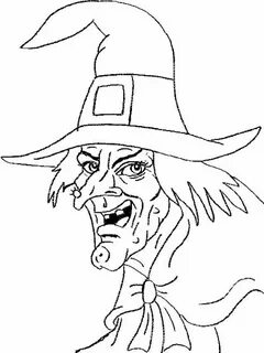 witch face drawing - Google Search Coloriage halloween, Colo