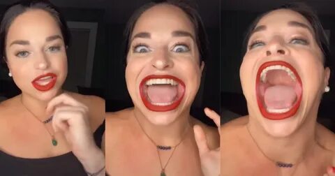 People On TikTok Are Obsessed With This Woman's Giant Mouth