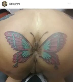 Butterfly Tattoo On Butt