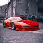 C4 Corvette With Rocket Bunny Widebody Kit Might Look Like a