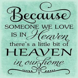 SVG DXF & PNG Because someone we love is in Heaven Etsy