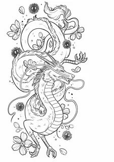Pin by Caroline Aygadoux on Dragons Ghibli tattoo, Dragon ta