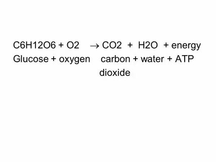 Cellular Respiration. C6H12O6 + O2 ? CO2 + H2O + energy Gluc