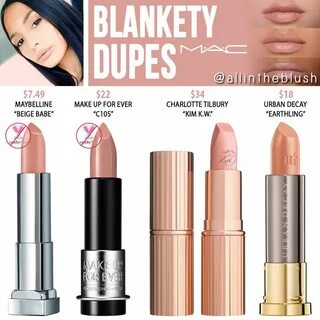 MAC Blankety Lipstick Dupes - All In The Blush Mac lipstick 