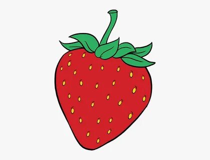 How To Draw Strawberry - Cartoon Strawberry , Free Transpare