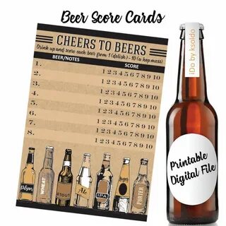 Beer Score Card for 6 Tastings Beer Rating Beer Scorecard Et
