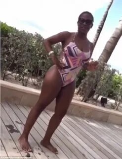 Kandi Burruss Swimsuit - Kandi Burruss Wears High Waisted Bi