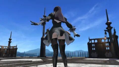 FFXIV Shadowbringers 5.1 x Nier Automata: 2B Outfit from the