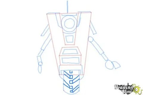How to Draw Claptrap from Borderlands The Pre-Sequel - Drawi