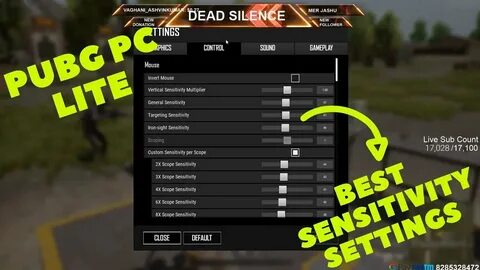 PUBG PC LITE BEST SENSITIVITY SETTING EVER YOU CAN PERFECT Y
