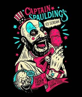 Captain Spaulding Horror movie art, Horror cartoon, Horror m