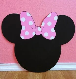 2FT Minnie Mouse Head Customizable Cutouts Party Decor Photo